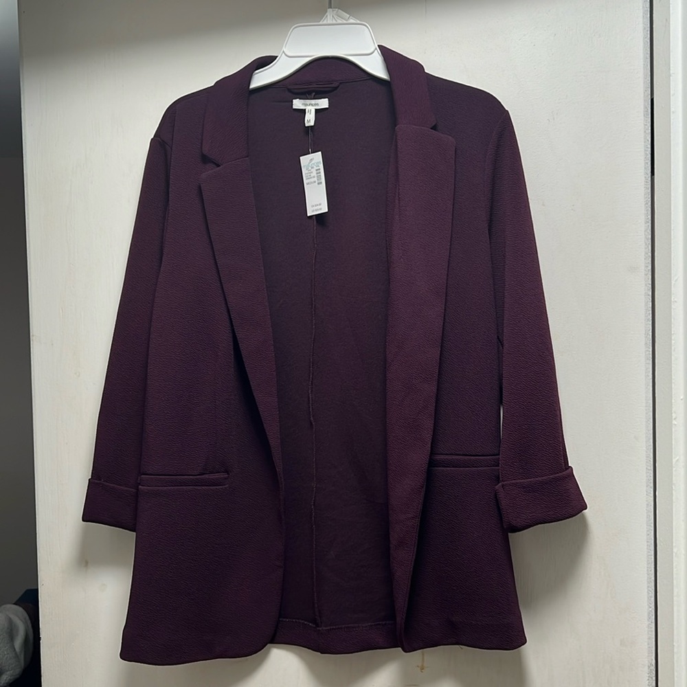 Maurices deep plum blazer